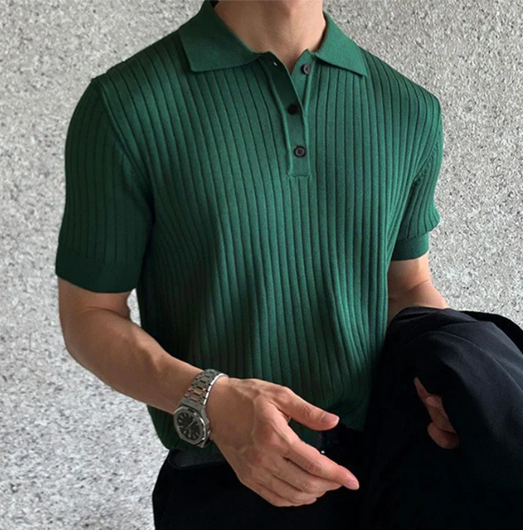 Polo Uomo Slim Fit Estiva | Varnix Verde Scuro