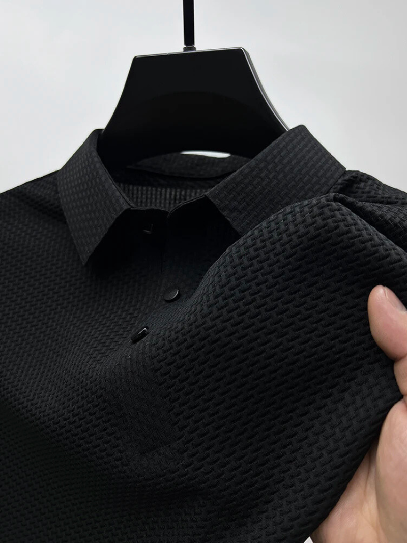 Polo a Maglia Testurizzata da Uomo | Marco Nero