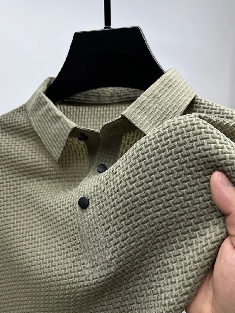 Polo a Maglia Testurizzata da Uomo | Marco Cachi
