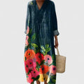 Abito lungo floreale per occasioni casual e speciali estive