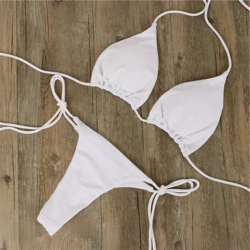 Bikini da sole da donna con design per abbronzatura uniforme