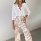 Sara | Set da Donna Due Pezzi Pantalone Wide-Leg