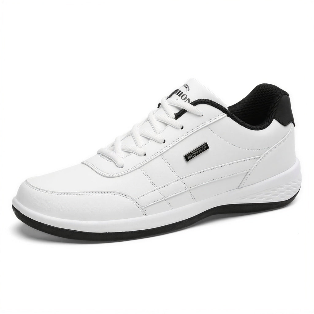 Sario | Sneakers Uomo in Pelle Casual con Lacci Bianco