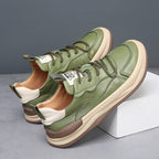Savero | Sneakers Uomo In Pelle Con Lacci