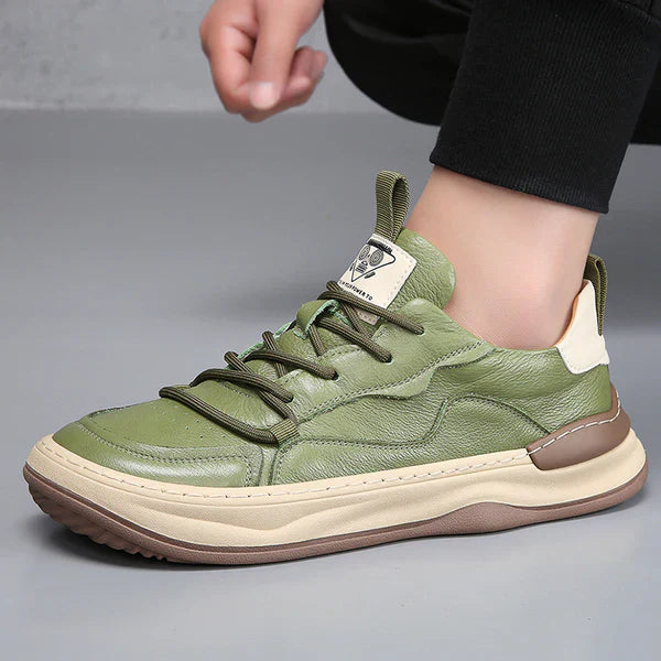 Savero | Sneakers Uomo In Pelle Con Lacci