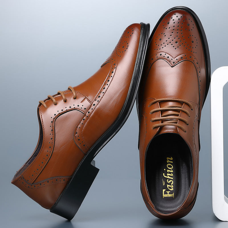 Scarpe Derby Brogue da Uomo in Pelle | Xyron Marrone