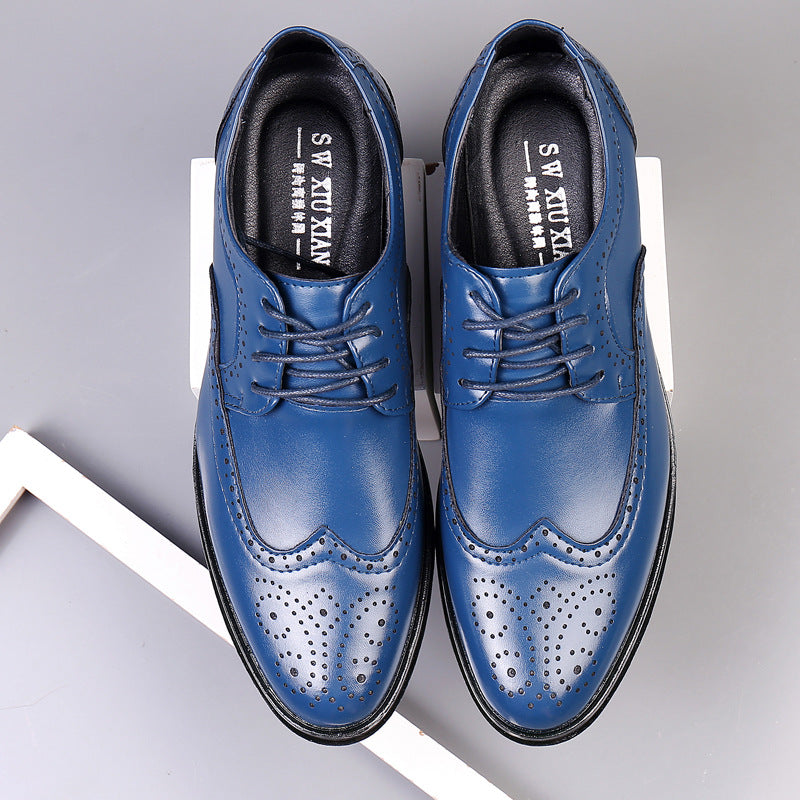 Scarpe Derby Brogue da Uomo in Pelle | Xyron Blu