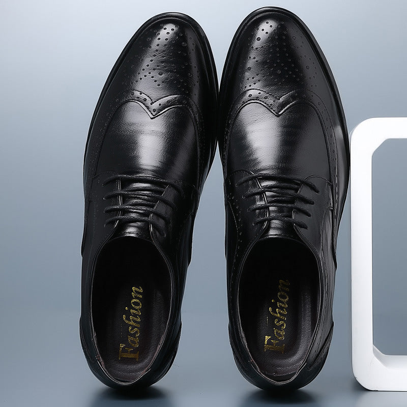 Scarpe Derby Brogue da Uomo in Pelle | Xyron Nero