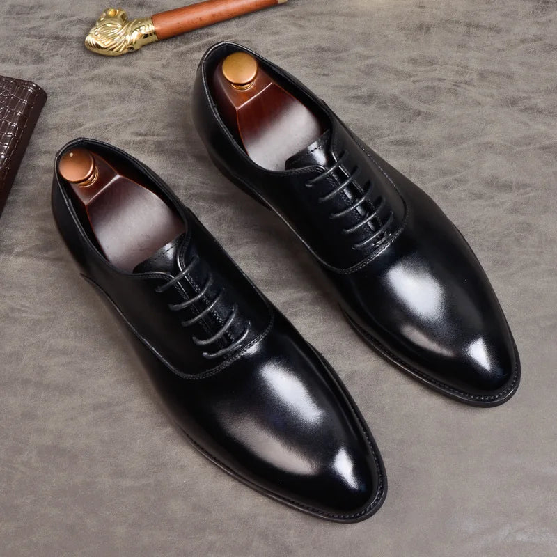Scarpe Eleganti in Pelle Per Uomo | Vantor Nero
