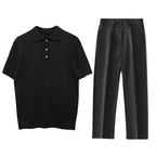 Set di Polo e Pantaloni per Uomini | Zantor Nero
