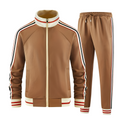 Set Sportivo Elegante A Righe Per Uomo | Varnel Marrone