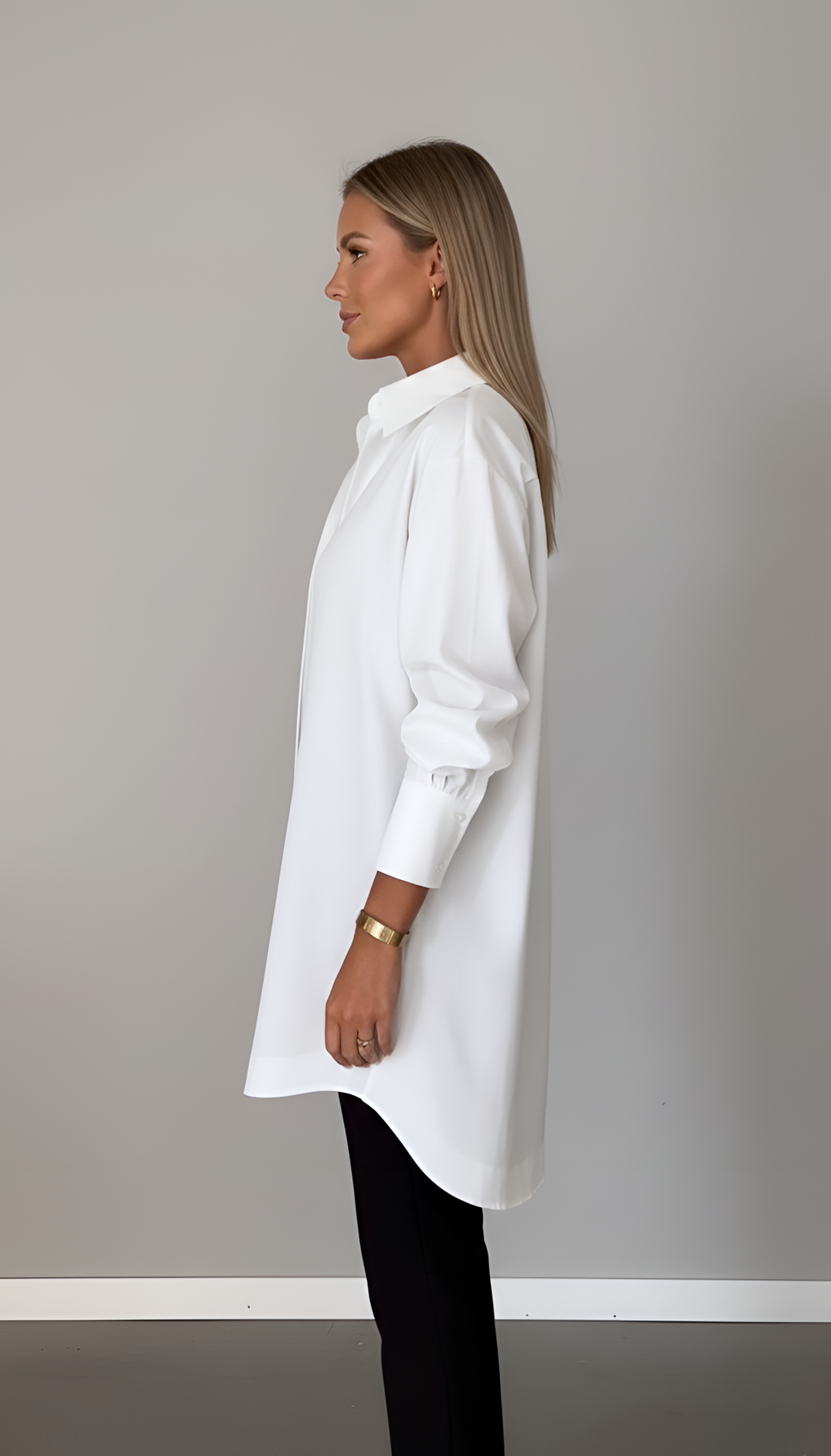 Shirova | Camicia Donna Oversize Colletto Classico Manica Lunga