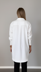 Shirova | Camicia Donna Oversize Colletto Classico Manica Lunga