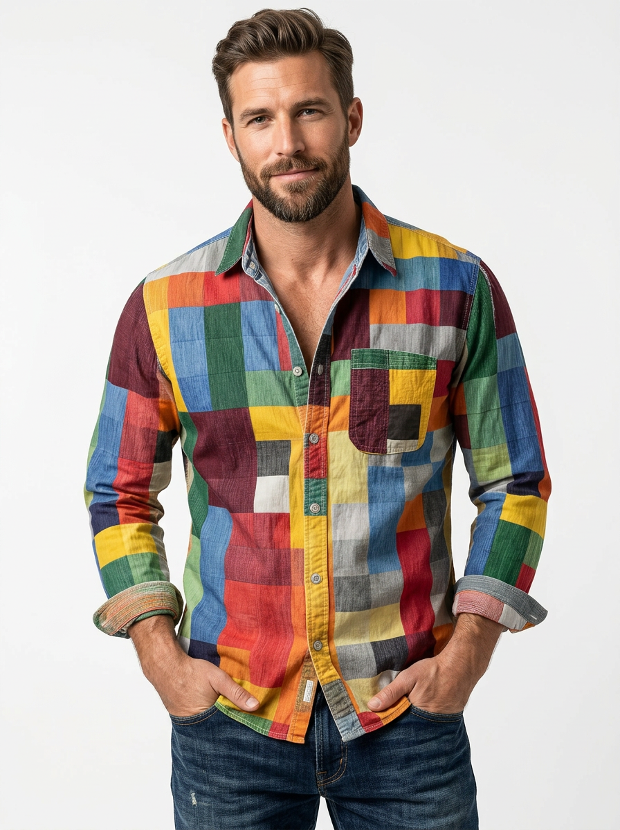 Shiveco | Camicia Uomo Relaxed Fit Manica Lunga