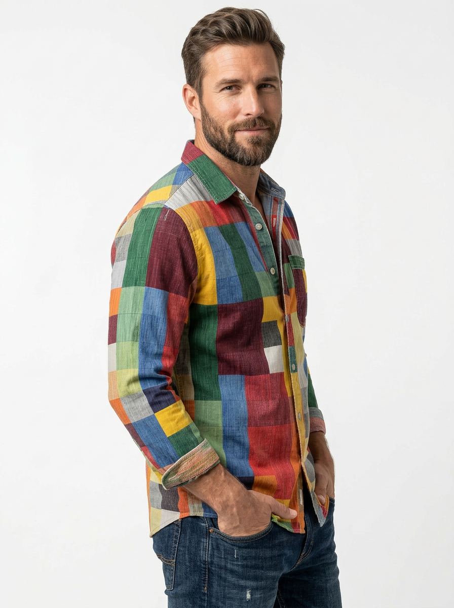 Shiveco | Camicia Uomo Relaxed Fit Manica Lunga