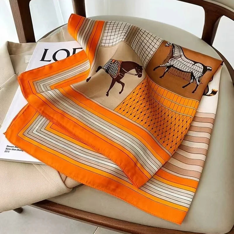 Sicara | Sciarpa Quadrata in Poliestere Multicolore 9 70x70cm