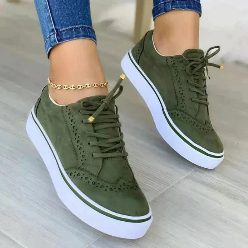 Sneakers Casual con Suola Spessa per Donna | Valene Verde