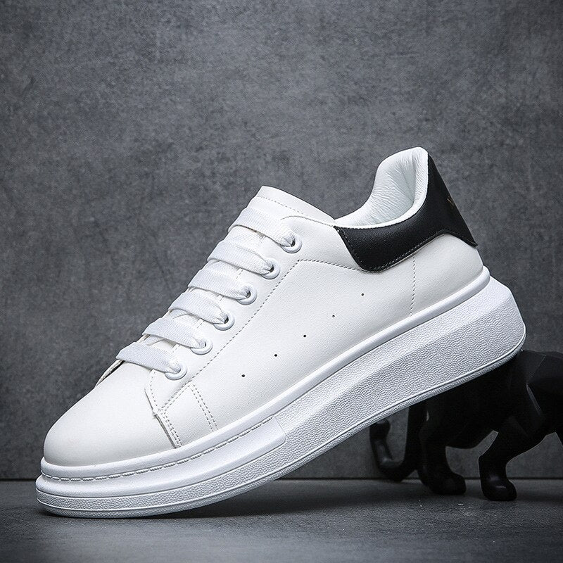 Sneakers Estive Con Plateau Per Uomo | Vantor Bianco nero