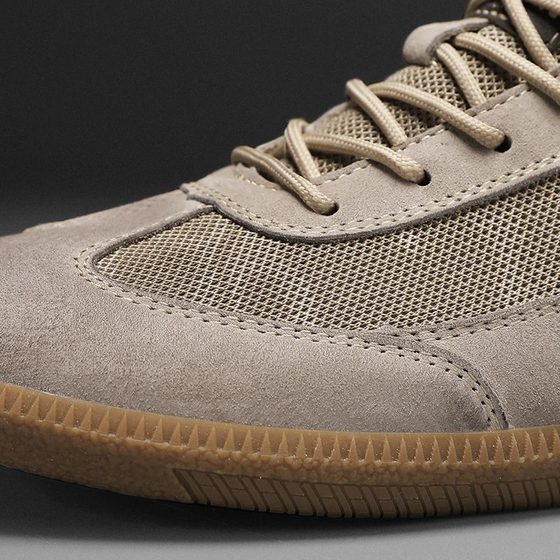 Sneakers Uomo in Pelle Scamosciata e Mesh | Emilio