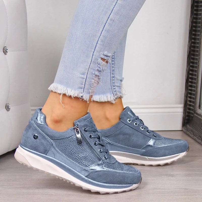 Sneakers con Zeppa Decorata da Donna | Charlene Blu