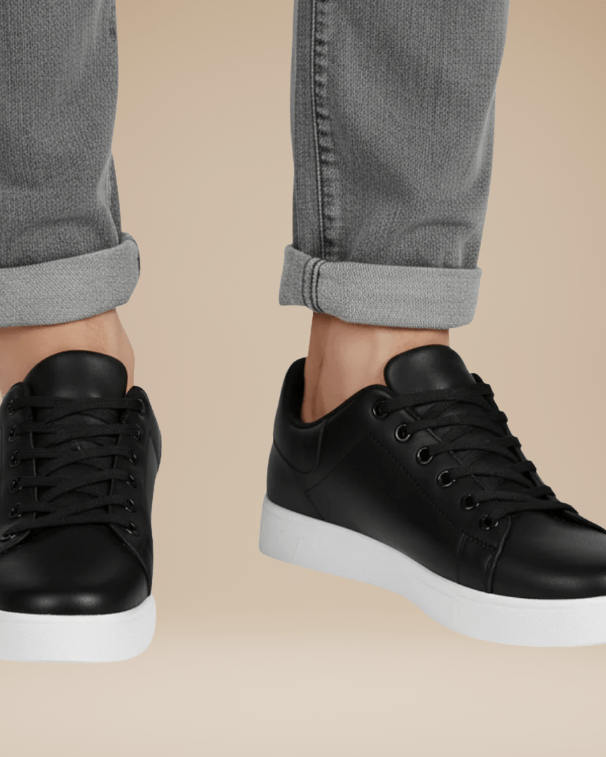 Sneavo | Sneakers Uomo Basse in Ecopelle con Lacci Suola Bianca 4