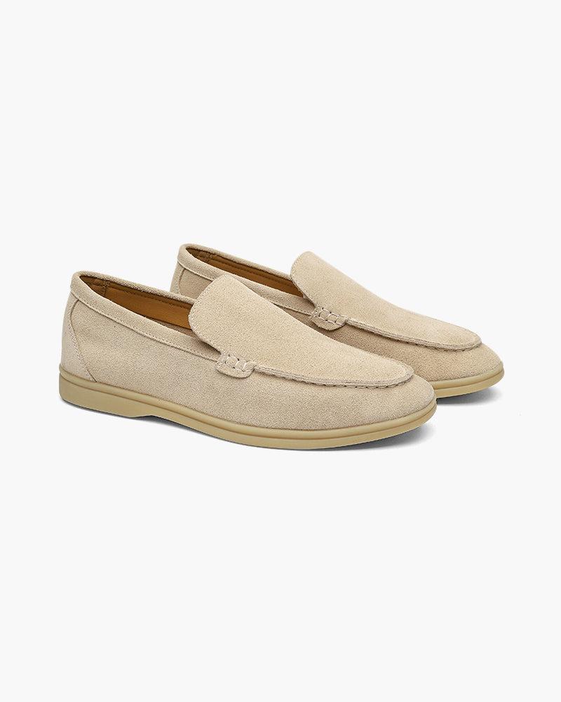 Mocassini in Pelle Scamosciata per Uomini | Zantor Beige
