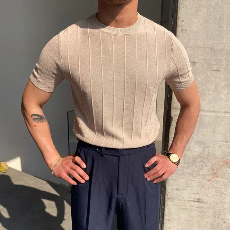 T-Shirt Uomo Cotone Classica | Rylith Beige