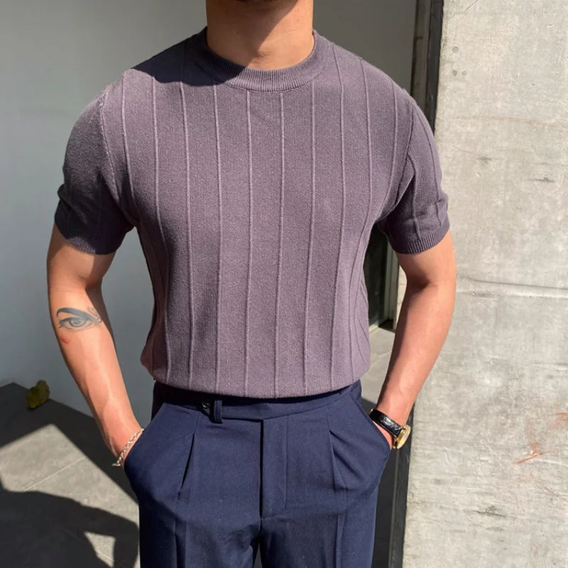T-Shirt Uomo Cotone Classica | Rylith Viola