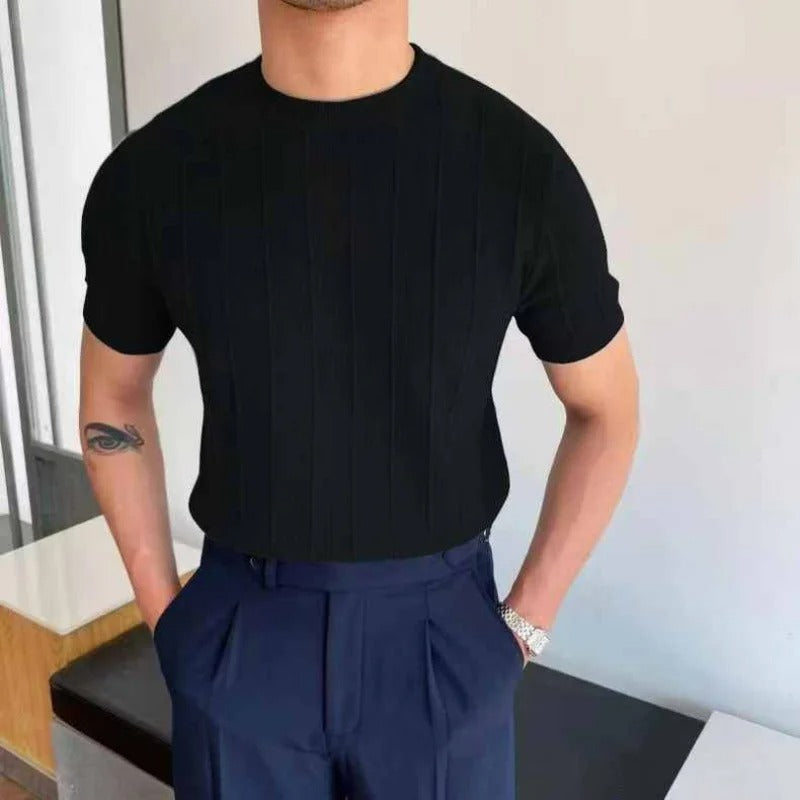 T-Shirt Uomo Cotone Classica | Rylith Nero