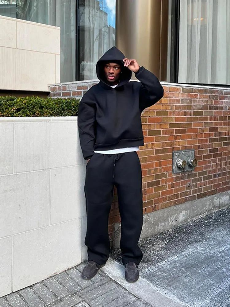 Tarex | Set Felpa Con Cappuccio Oversize E Jogger Da Uomo