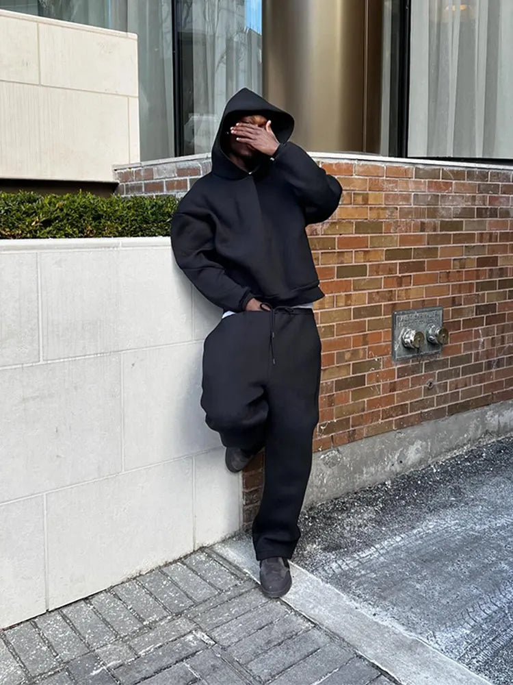Tarex | Set Felpa Con Cappuccio Oversize E Jogger Da Uomo