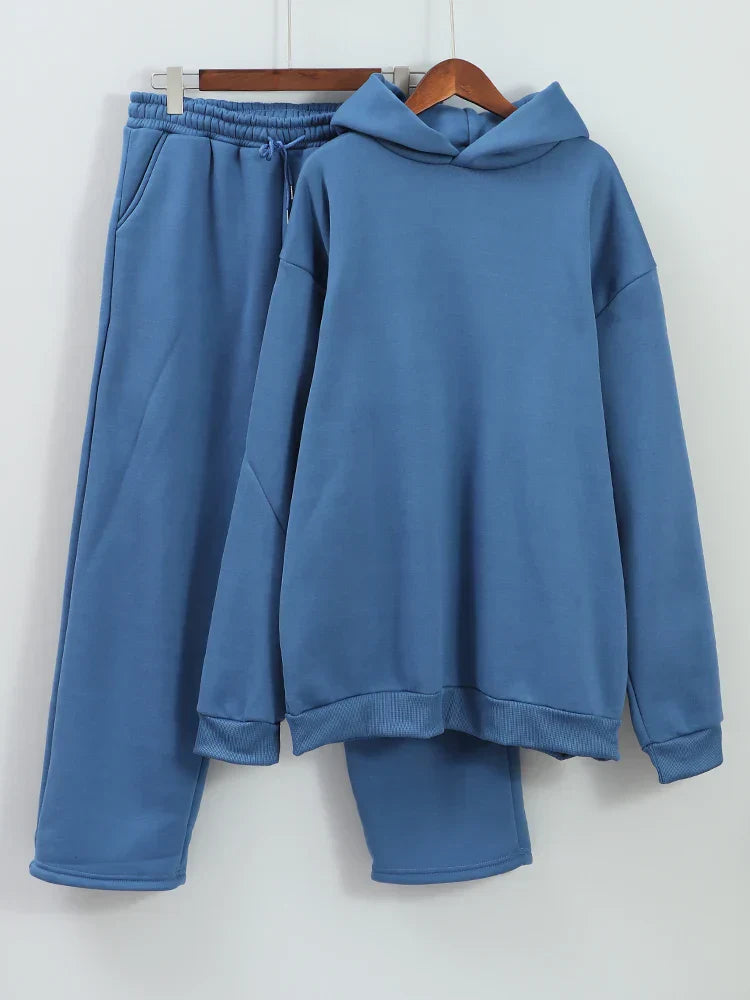 Tarex | Set Felpa Con Cappuccio Oversize E Jogger Da Uomo