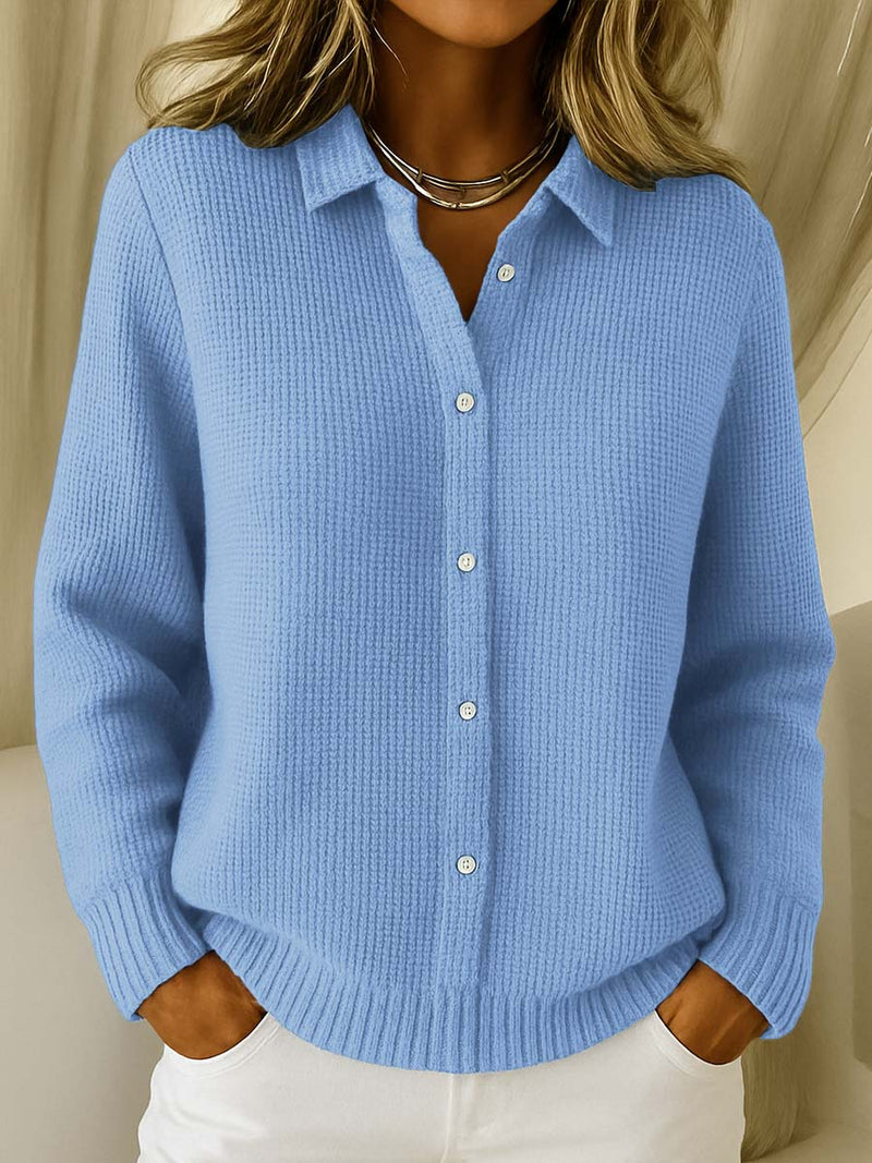 Tessa | Maglia Minimalista Accogliente Blu