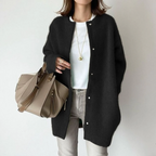 Cardigan oversize da donna a maniche lunghe