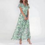 Women's Floral Flowy Summer Midi Dress
