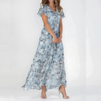 Women's Floral Flowy Summer Midi Dress