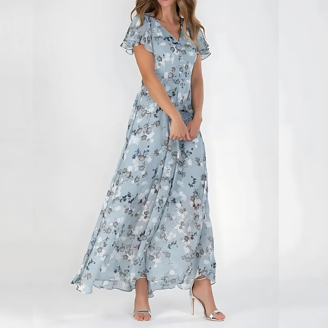 Women's Floral Flowy Summer Midi Dress