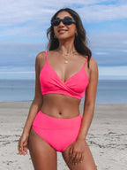 Costume da bagno donna a due pezzi con vita alta e vestibilità classica