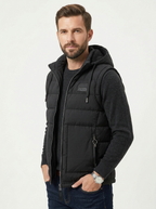Varex | Gilet Piumino Con Cappuccio Uomo Zip Front Senza Maniche