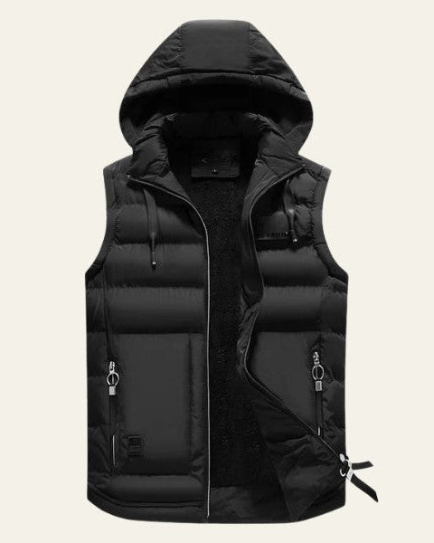 Varex | Gilet Piumino Con Cappuccio Uomo Zip Front Senza Maniche 3