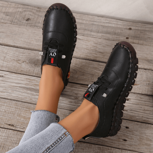 Velia | Scarpe In Pelle Vegana Con Suola Profilata