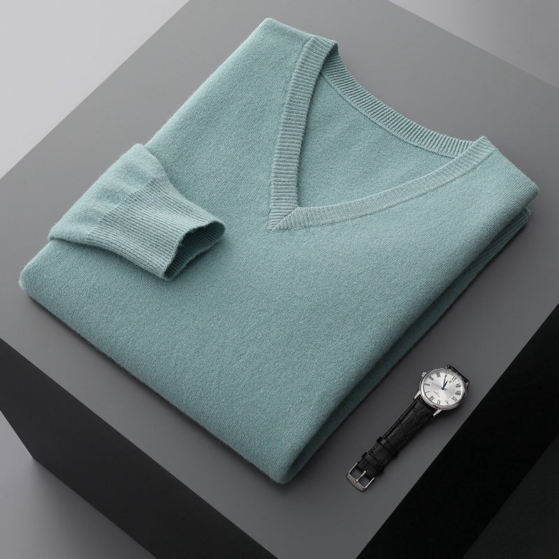 Walta | Maglione Semplice in Cashmere Verde