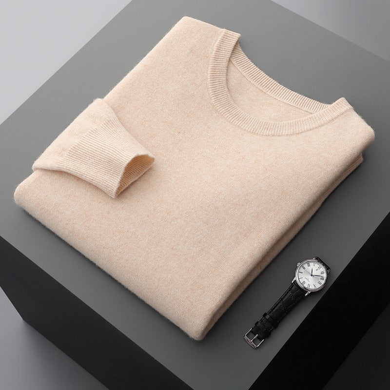 Zelara | Pullover In Maglia Ampia Scollo Tondo Beige