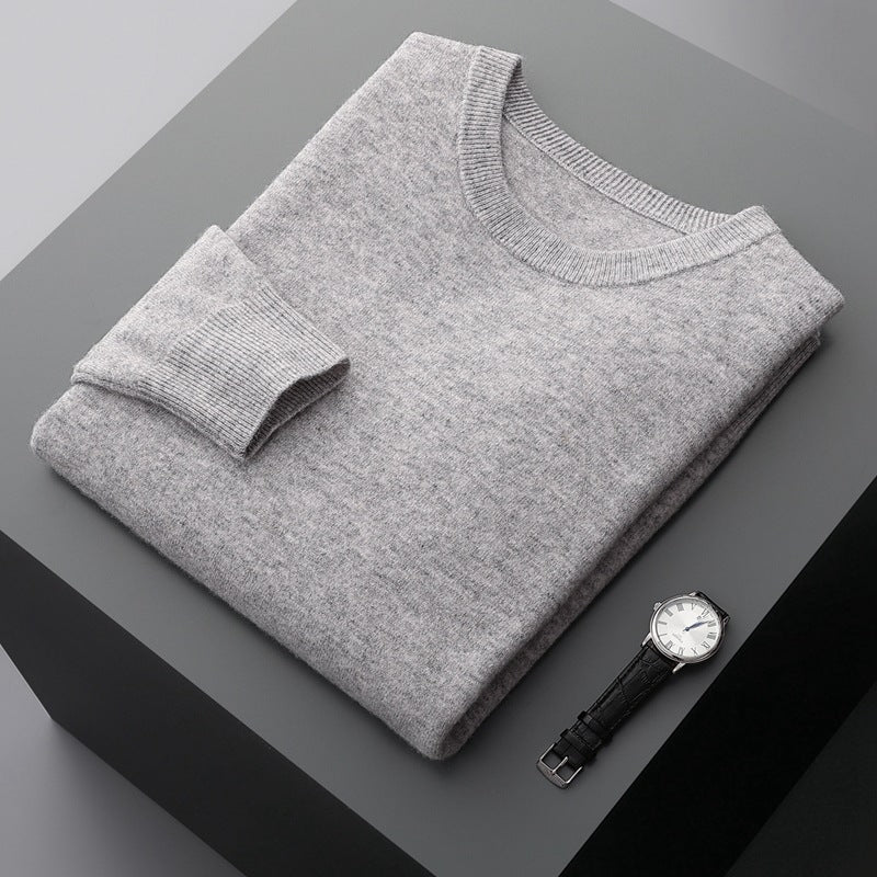 Zelara | Pullover In Maglia Ampia Scollo Tondo Grigio chiaro