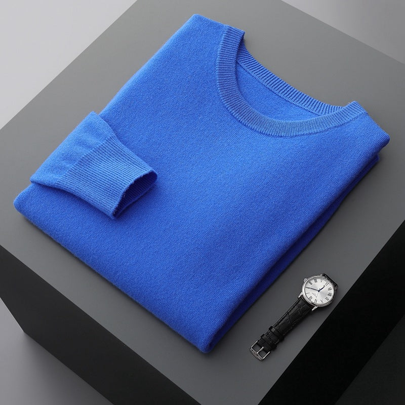 Zelara | Pullover In Maglia Ampia Scollo Tondo Blu zaffiro