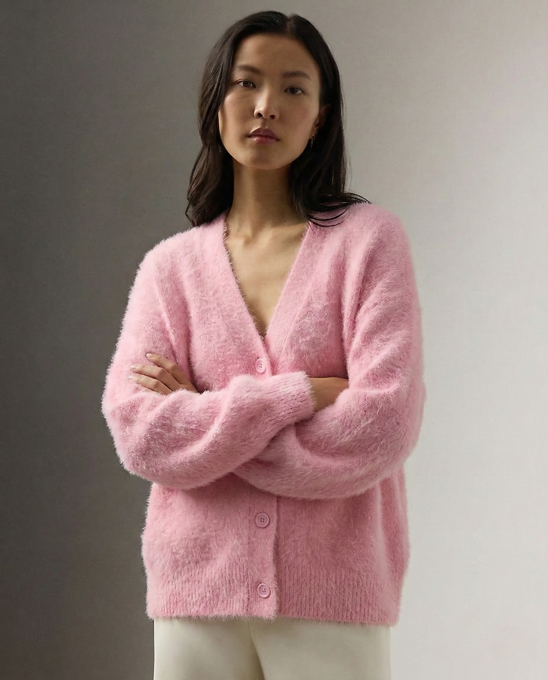 Zelvani | Cardigan Morbido In Finto Cashmere