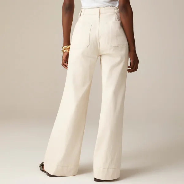 Women's Wide Leg High Rise Casual Jeans