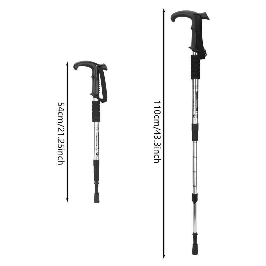 Adjustable Telescopic Hiking Trekking Pole with Collapsible Design and Foam Grip - Image 4