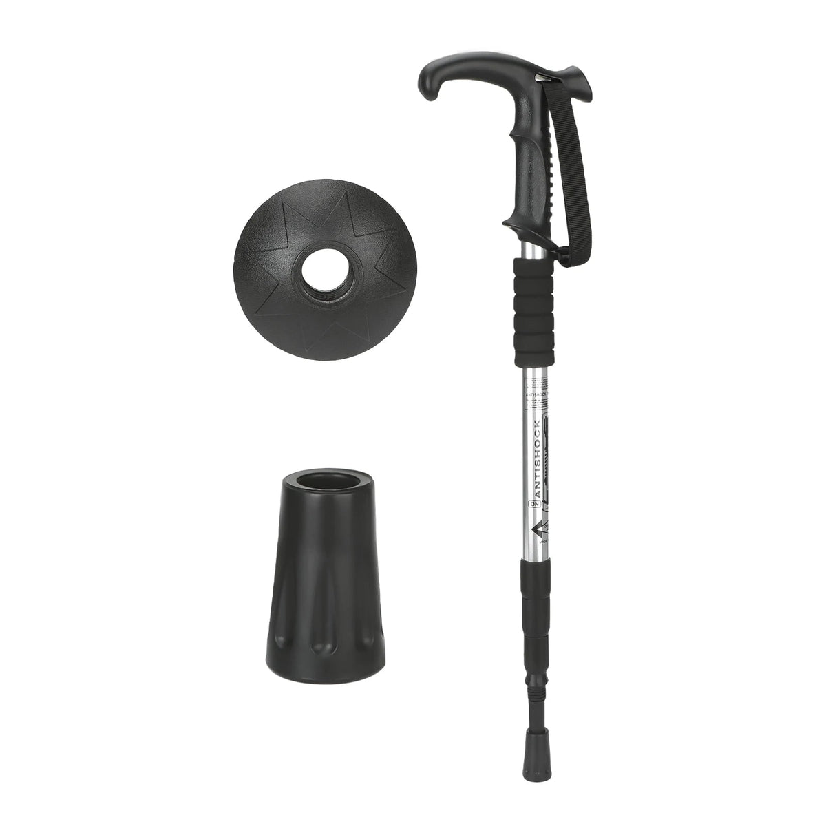 Adjustable Telescopic Hiking Trekking Pole with Collapsible Design and Foam Grip - Image 8