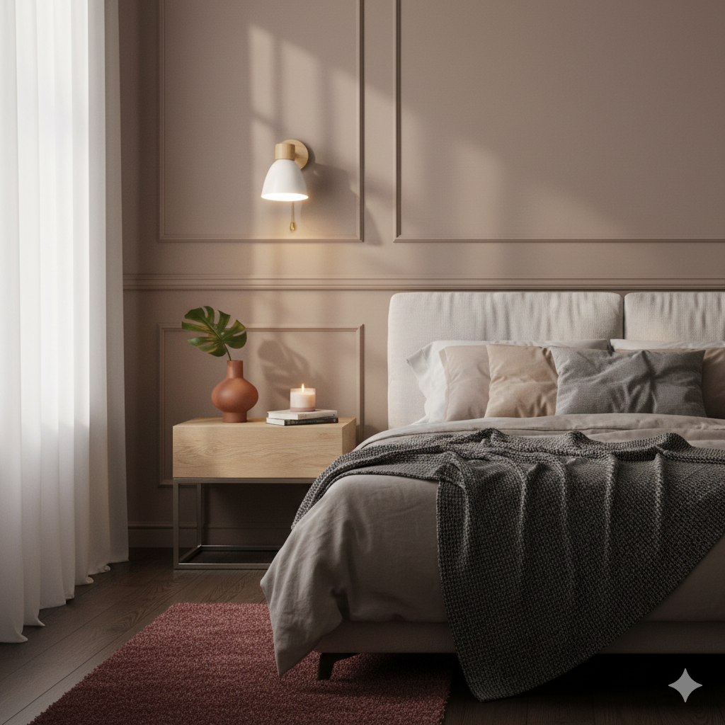 Adjustable Wall Sconce with Wooden Base and Swing Arm for Bedside Reading Light - Image 18